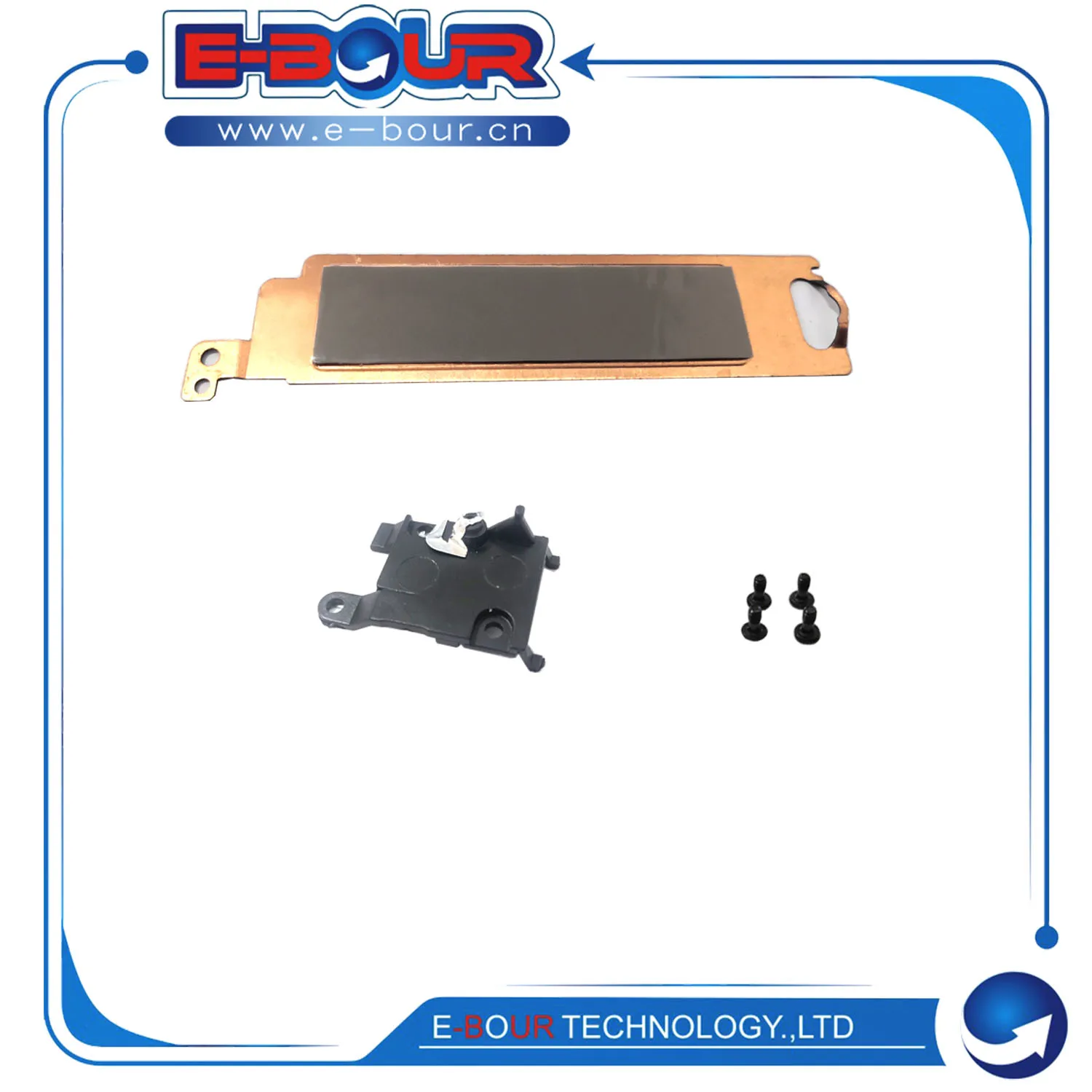

E-BOUR Laptop Heatsink Cover Bracket For De Latit E5570 E5470 E5270 M3510 SSD M.2 0X3YR8 01X2NT Caddy with Heat Sink with screws