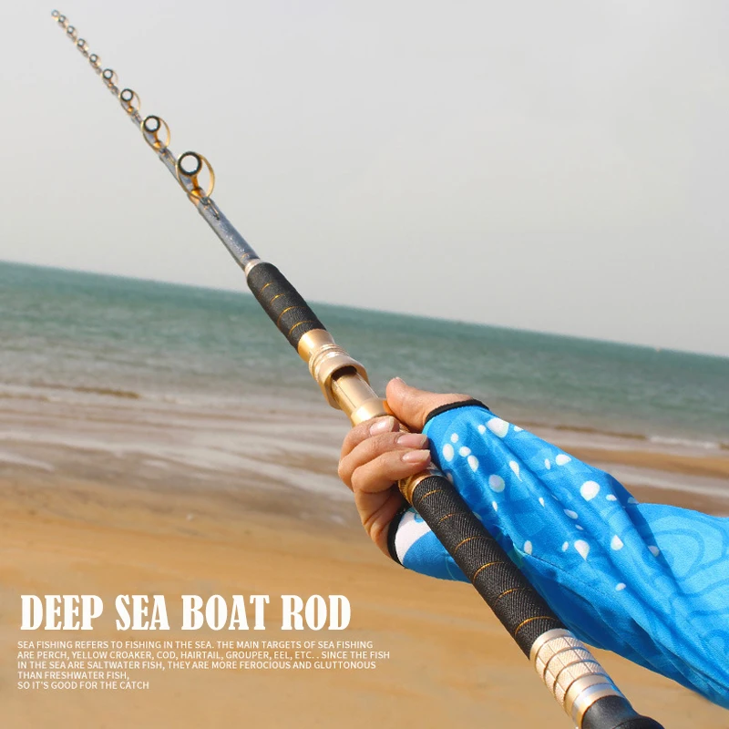 Big Game FUJI rings Fishing Rods 80-130lbs heavy jigging Trolling Rod Fiberglass Deep Sea Saltwater boat rod