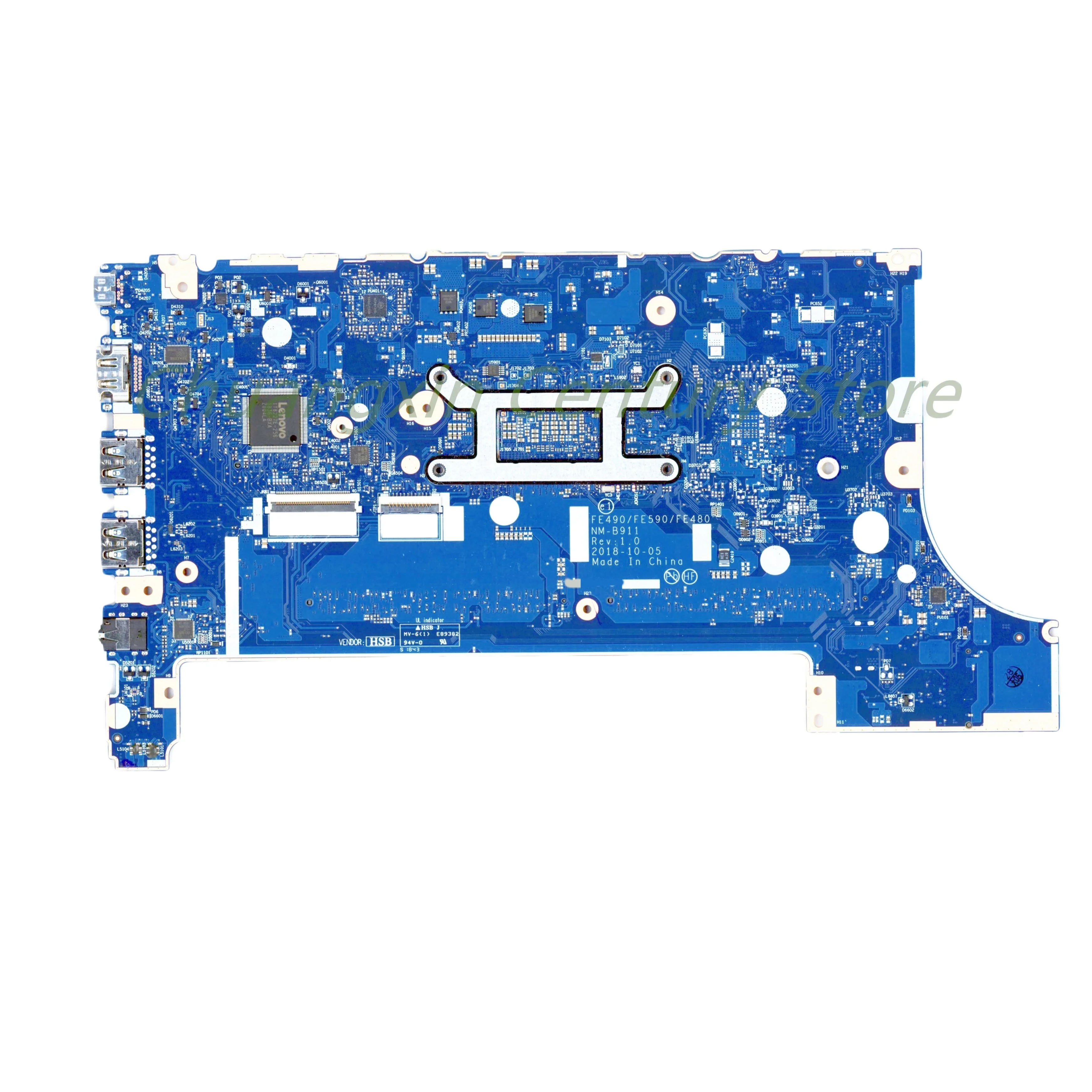 NM-B911 motherboard For Lenovo ThinkPad FE490 FE590 FE480 E480 E580 E490 E590 laptop With I3 I5 I7-8TH CPU UMA DDR4 100% fully