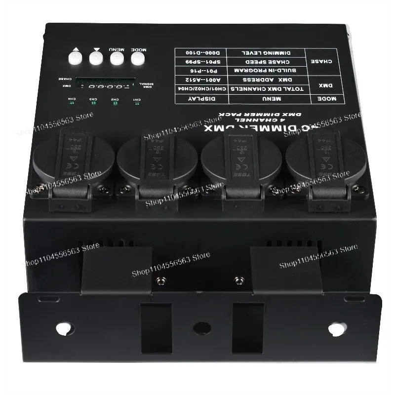 4-Channel Digital DMX Dimmers - Professional LED Controllers for Stage and Lighting Systems