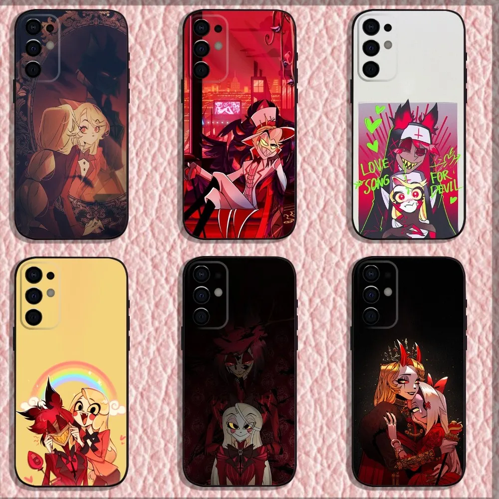 A-Alastor H-Hazbin H-Hotel Phone Case For Samsung S24,S21,S22,S23,S30,Ultra,S20,Plus,Fe,Lite,Note,10,9,5G Black Soft Shell