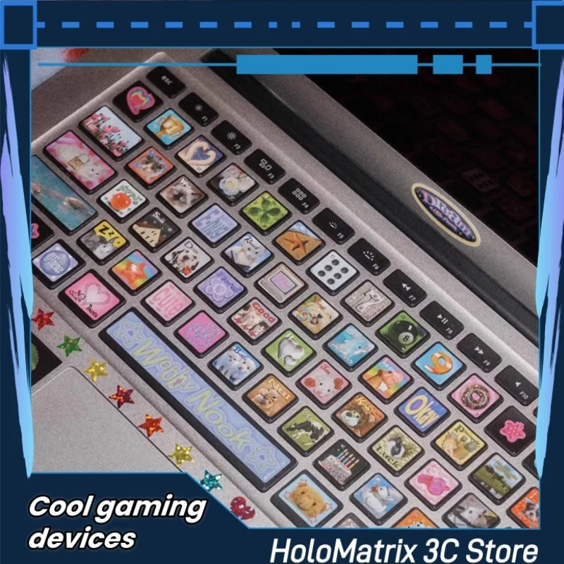 

Ретро наклейки на клавиатуру в стиле Instagram, креативная настройка, наклейки для украшения клавиатуры ноутбука, материалы для ручного счета Guka