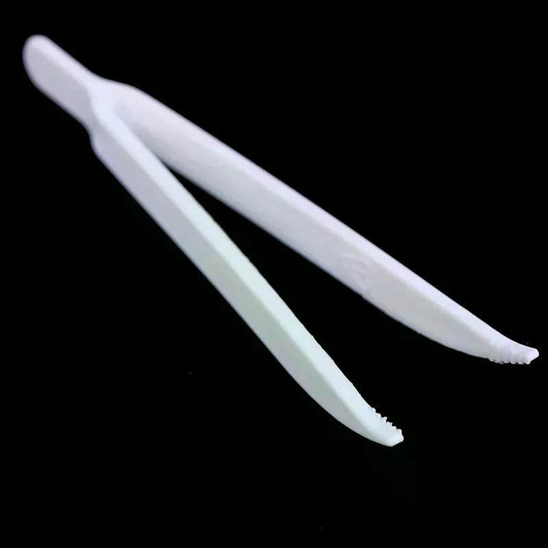 /YOV/Disposable Tweezers Plastic  Small Beads Forceps for Jewelry Making 20pcs