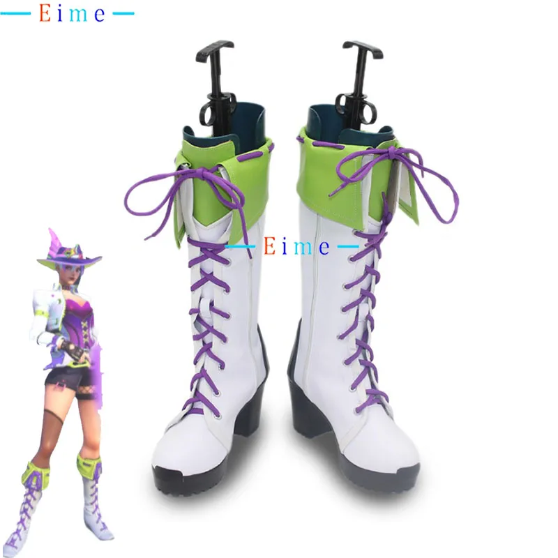 

OW Ashe Cosplay Shoes Cartoon Movie Accessories Cosplay Props PU Leather Shoes Halloween Carnival Boots Custom Made