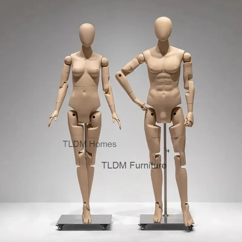

Changeable Posture Full Body Mannequin Shopping Mall Mannequins for Clothing Store Model Props Luxury Window Display Shelf Dummy