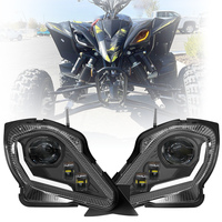 E24 LED Headlights Turn Signal Light For Yamaha YFZ 350 450 450R 450X YFM 250 350 450 700 Headlamp Assembly DRL High Low Beam
