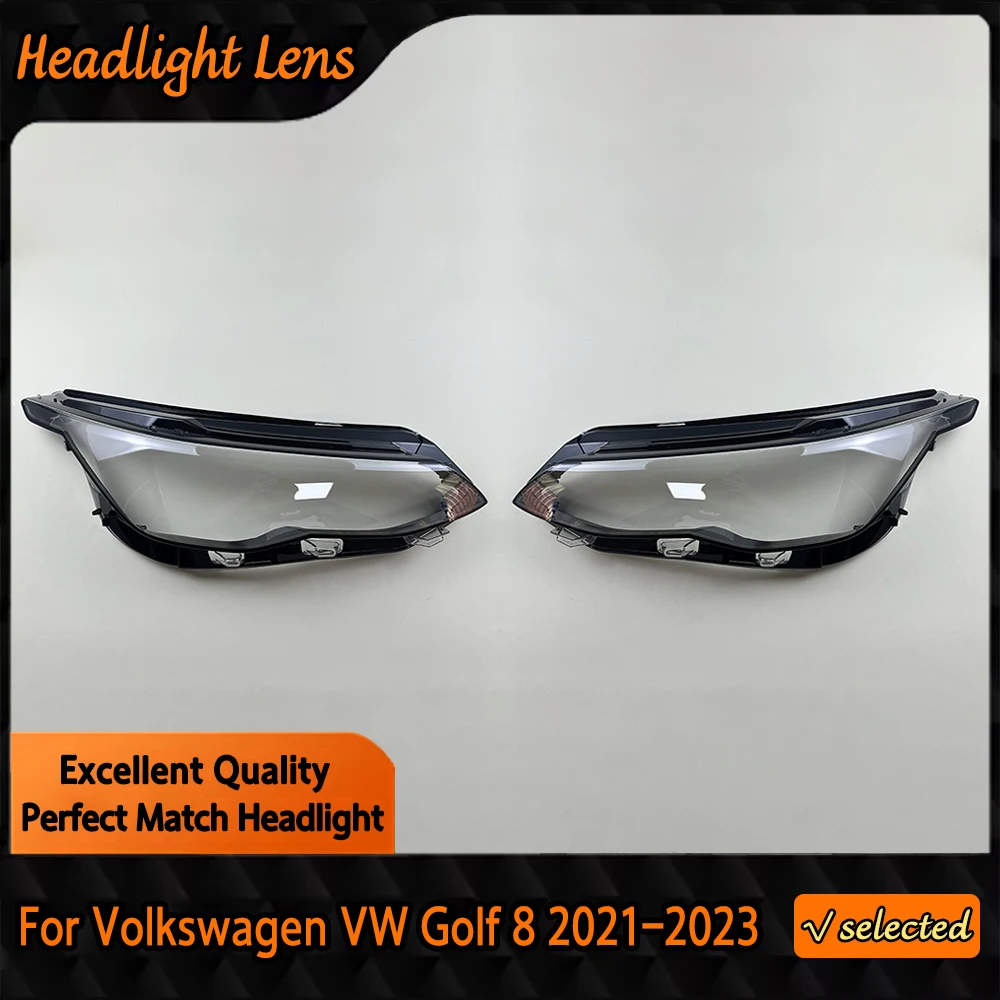 

Headlight Lens For Volkswagen VW Golf 8 MK8 R-Line GTI 2021 2022 2023 Transparent Headlamp Cover Plexiglass Lampshade Shell