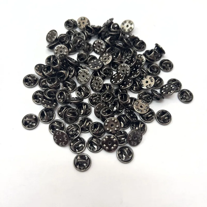 100/200/500Pcs Metal Locking Pin Back Brooch Badge Holder Butterfly Clasp For Enamel Pins DIY Jewelry Material Making Craft  ﻿