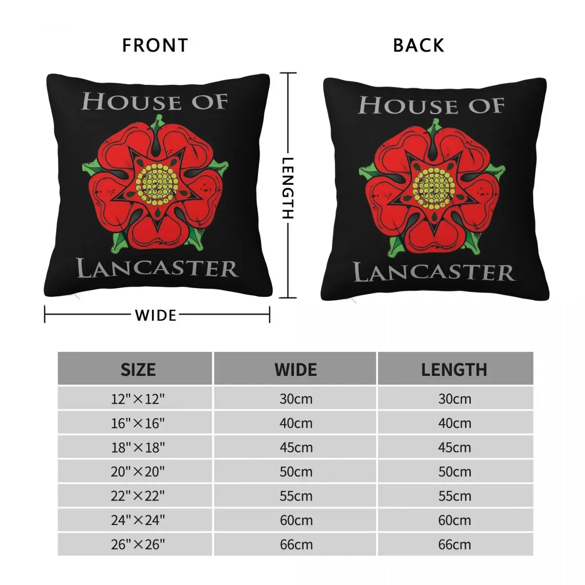 House Of Lancaster Pillowcase Polyester Linen Velvet Printed Zip Decorative Pillow Case Bed Cushion Cover 18