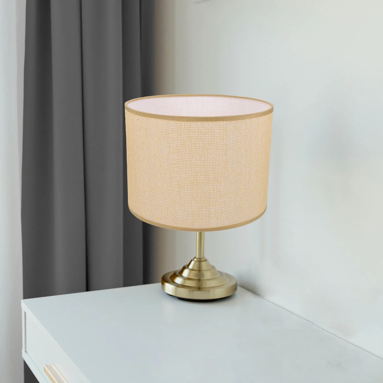 Replacement Vintage Linen Lamp Shade Cloth Cover for Desk Table Floor Bedroom Ceiling Lamp Accessory Cloth Lampshade
