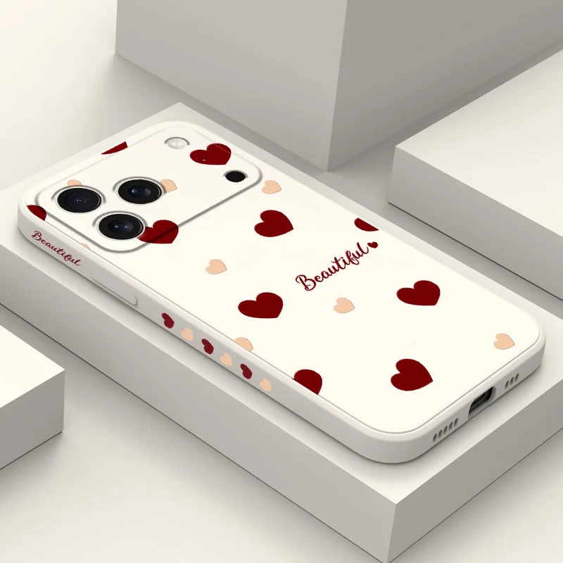 

Heart Throbs Phone Case For iPhone 17 16 16e 15 14 13 Air Plus Pro Max Mini Liquid Silicone Cover