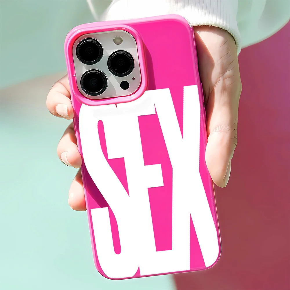 Sex Icon Pattern Phone Case for iPhone 16 15 14 13 12 11 Pro Max X XS XR XSMax 7 8 Plus Glossy Film Hard PC Cover - náhled 4