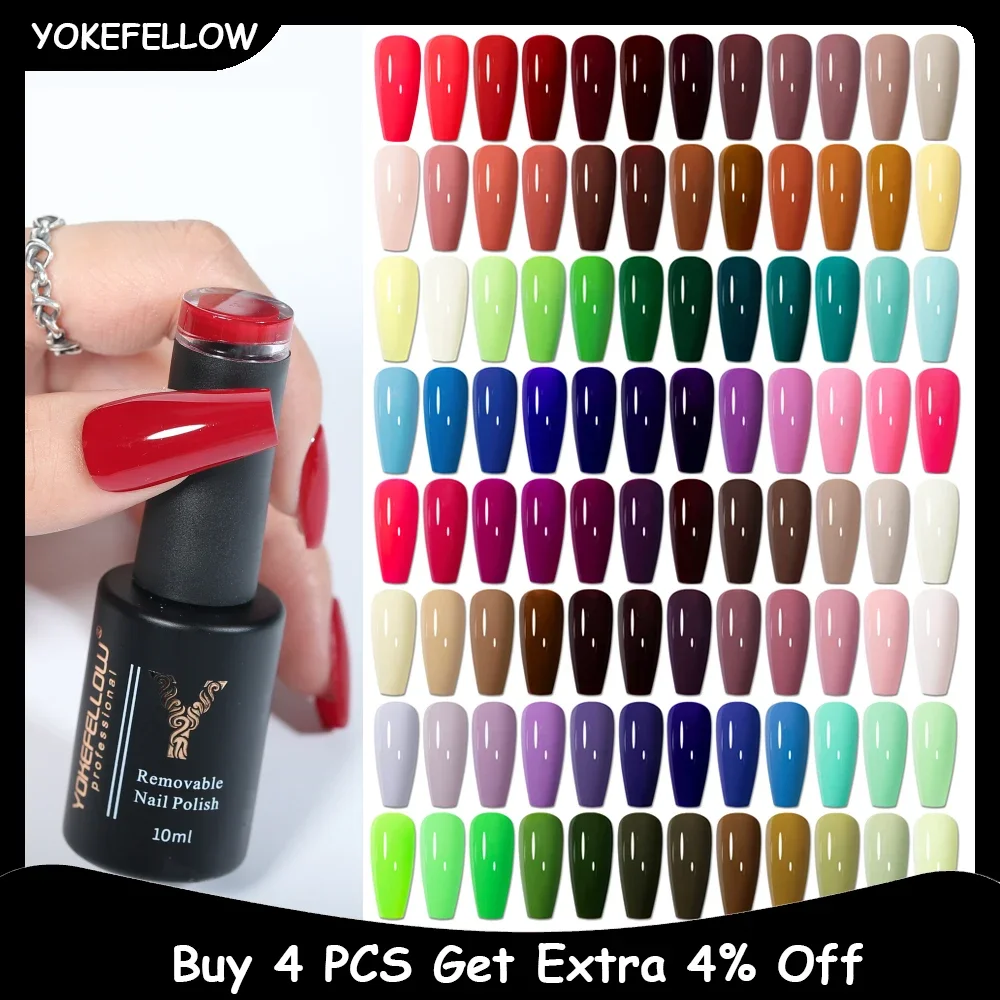 YOKE FELLOW-esmalte de Gel para uñas, Serie de otoño, semipermanente, UV LED, 120 colores, para manicura DIY, 10ml