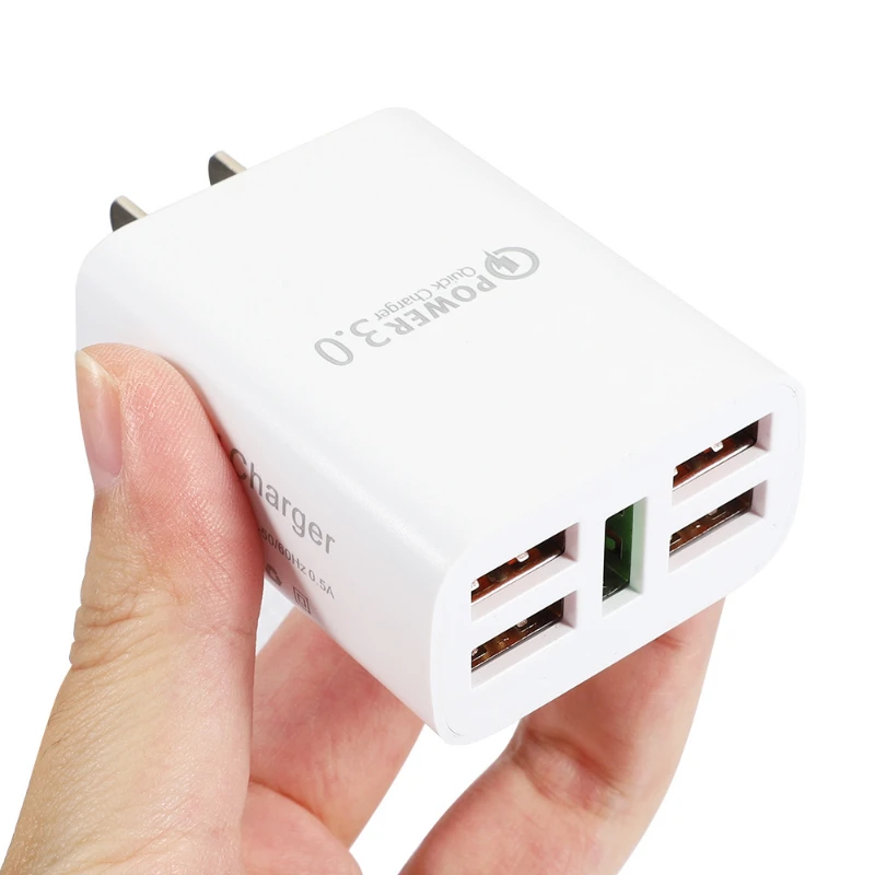 5USB mobile phone charger multi-USB travel charging head European and American USB charging head 3.1A