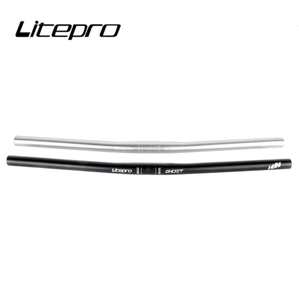 Litepro Folding Bike Straight Horizontal Handlebar 25.4*540/580MM Bicycle One-shaped Handle Bar Ultralight 148G