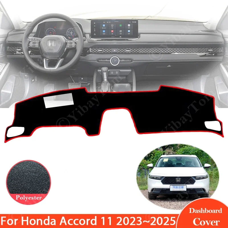 

For Honda Accord 11 2023 2024 2025 phev ehev Anti-Slip Mat Dashboard Cover Pad Sunshade Dashmat Protect Carpet Car Accessories