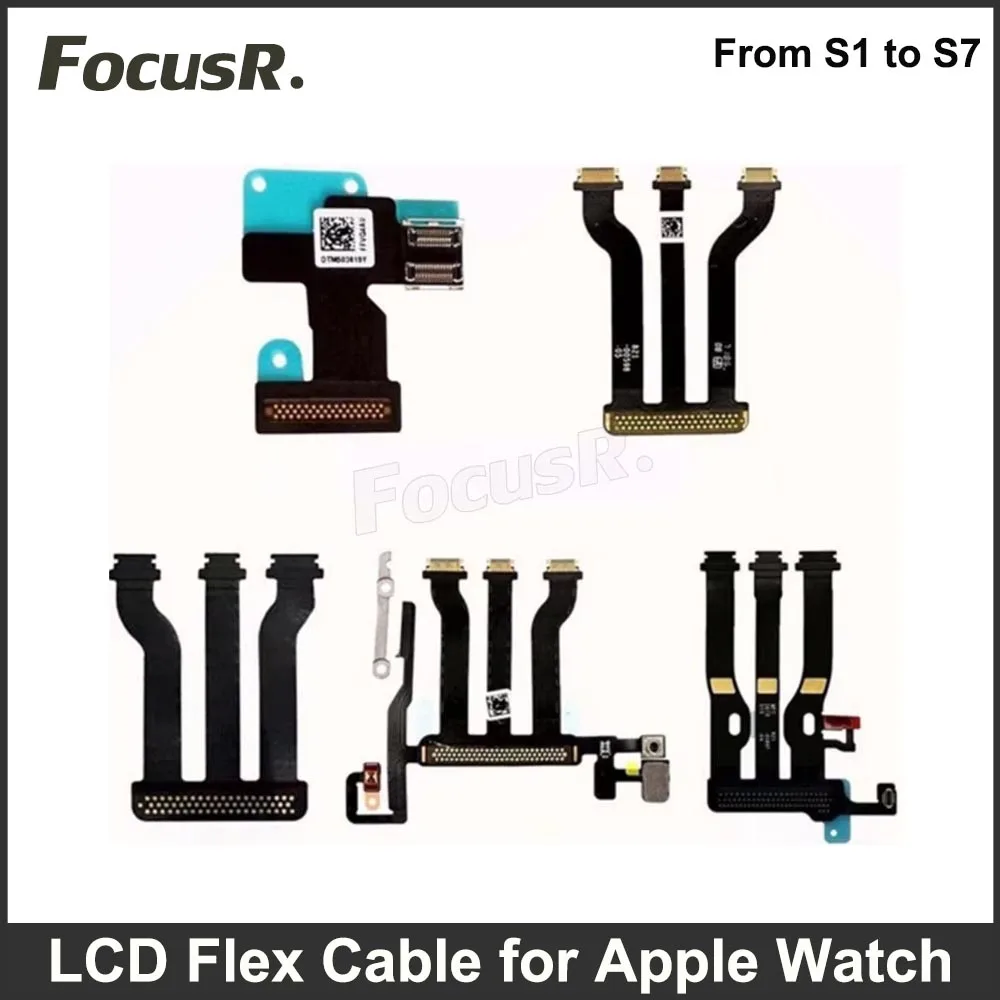 

LCD Touch Screen Motherboard Connector Flex Cable For Apple Watch Series 41/45/40/44 MM S3 LET GPS S5 S6 S7 SE Refubrish Repair