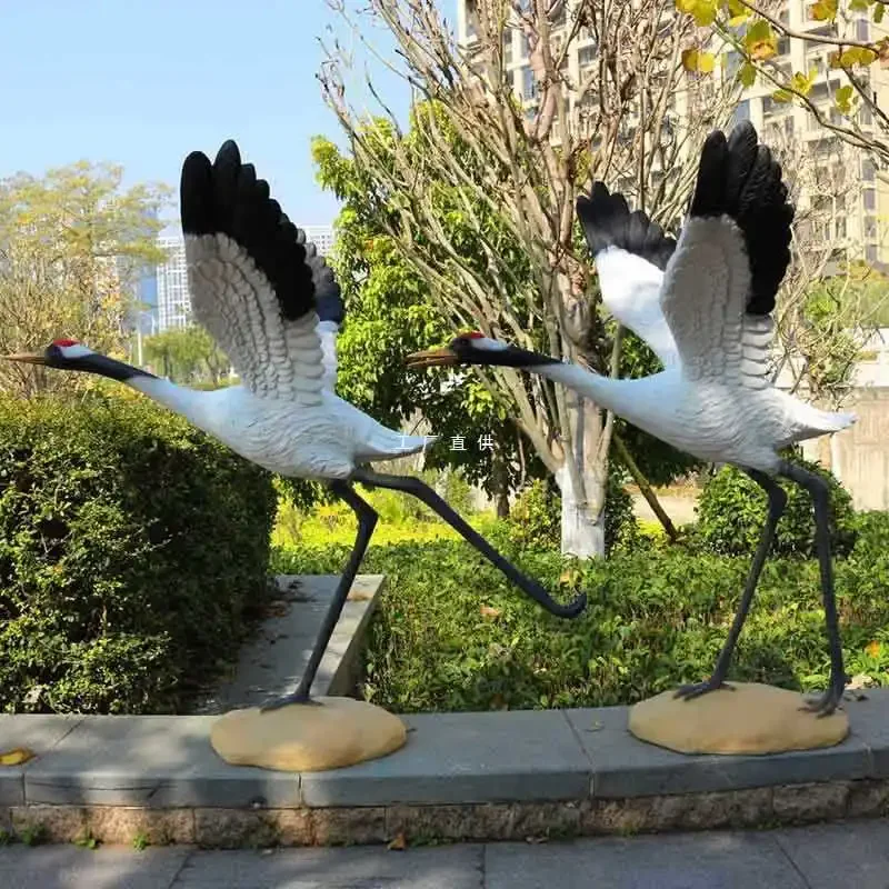 رافعة زخرفة حديقة الديكور النحت في الهواء الطلق فناء المناظر الطبيعية