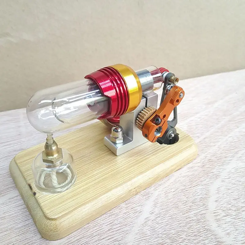 Modelo de motor de potencia esterlina, motor de vapor, ciencia, física, enseñanza, regalo de cumpleaños, adorno, herramientas de enseñanza