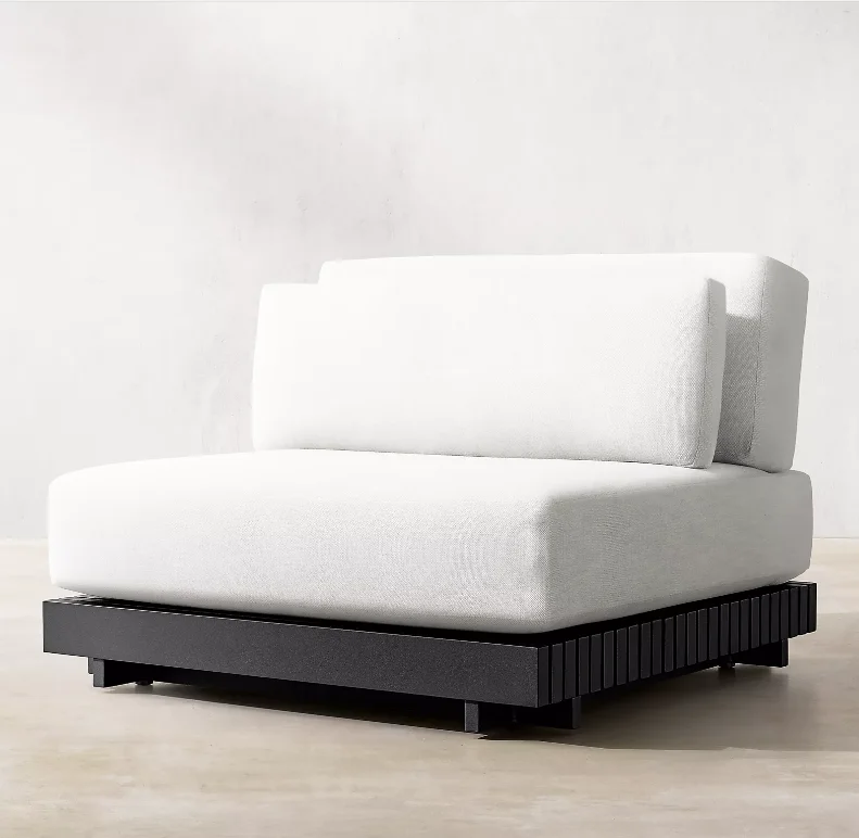 

#Green Garden Sets Living Room Sofas Patio Outdoor Hotel Furniture Aluminum Armless Chair