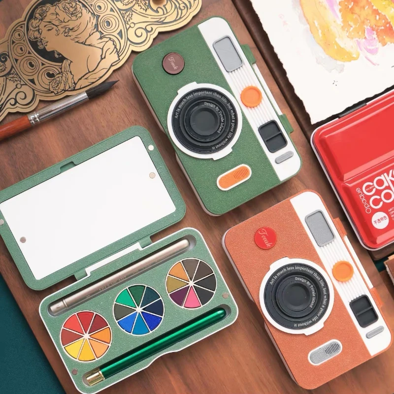 

Набор акварельных красок Holbein Opaque, 24 цвета, в портативной упаковке в форме фотоаппарата, для студентов и художников