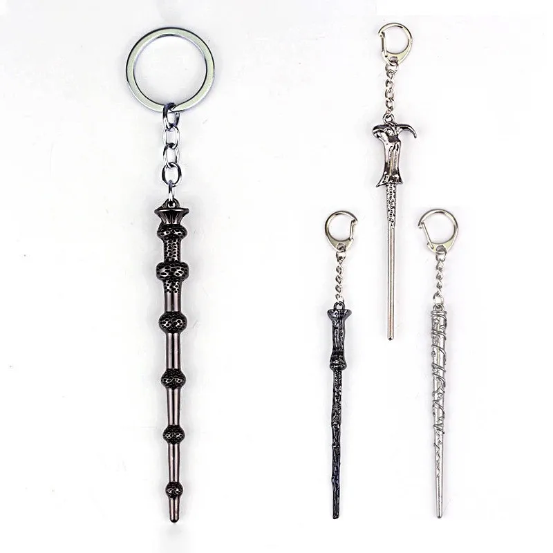 Harry Potter mini magic wand keychain alloy metal keychain toy movie Cosplay props wand pendant collection packaging accessories - view 2