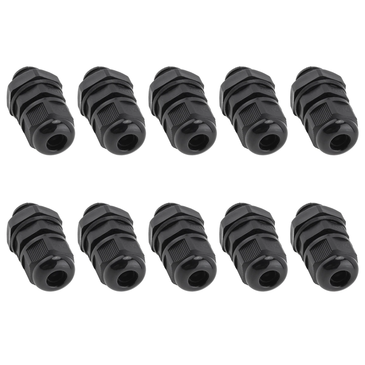 

Easy Installation 10pcs 1/4 Inch NPT Cable Gland IP68 Nylon Strain Relief Waterproof Flame Retardant Connection Fixing Head