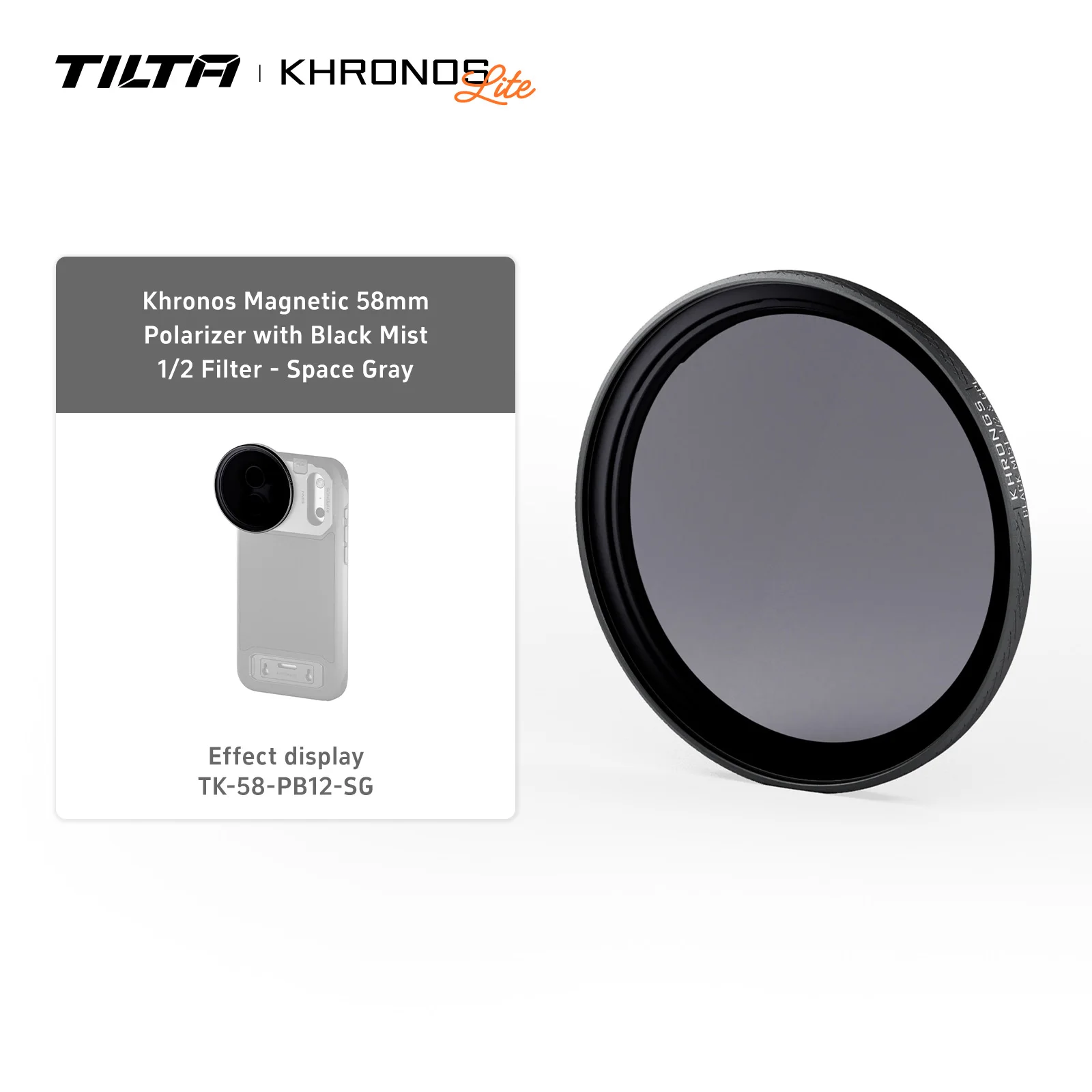 TILTA Khronos iPhone 17 Pro/Pro Max Cage Ecosystem Quick Release Filter Mobiele Video Oplossingen Accessoire