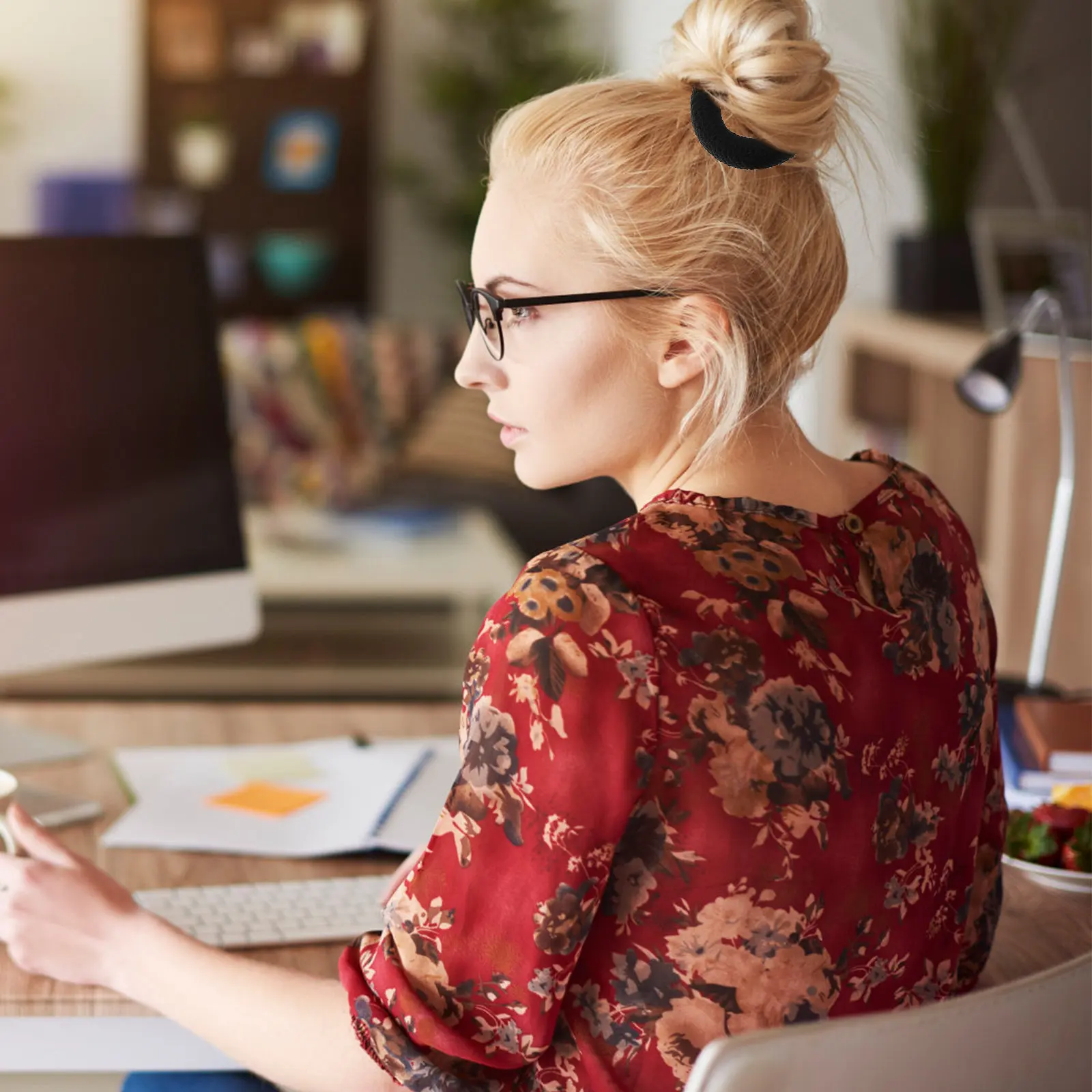 

12Pcs Thick High Elastic Hair Ties Stretch Ponytail Holder Hair Bands Bun Maker Women Stretchable Ponytail Holder