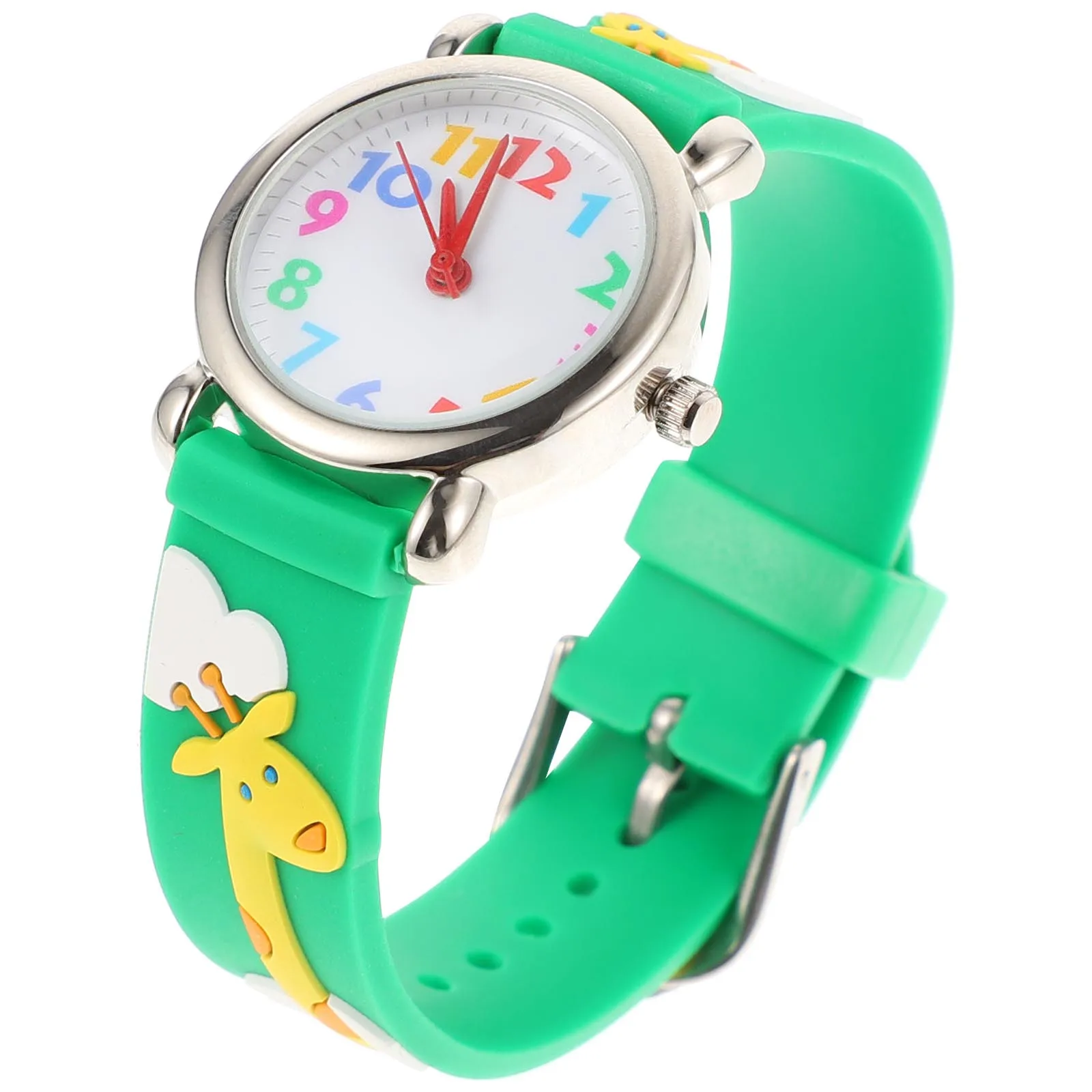 1pc 3D Cartoon Watch Cute Wristwatch Fashion Student Gift Colorful Waterproof Design Easy Clean Durable Wear