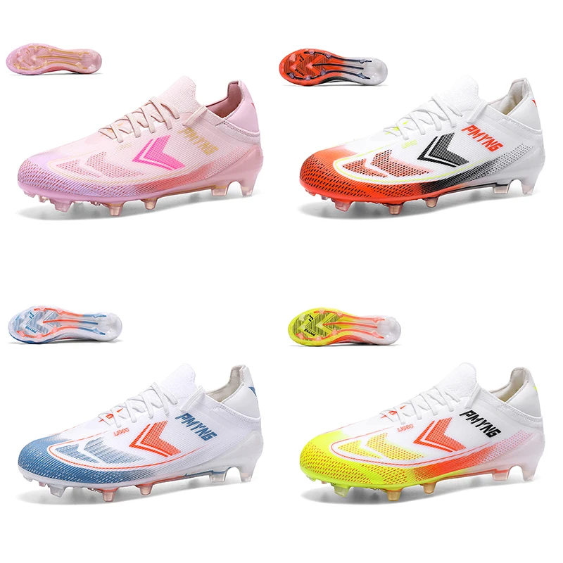 

New Low-Top Soccer Shoes for Turf, Unisex, Breathable, Shock-Absorbing, Competition and Training-Specific Soccer Shoes with Ag Spikes