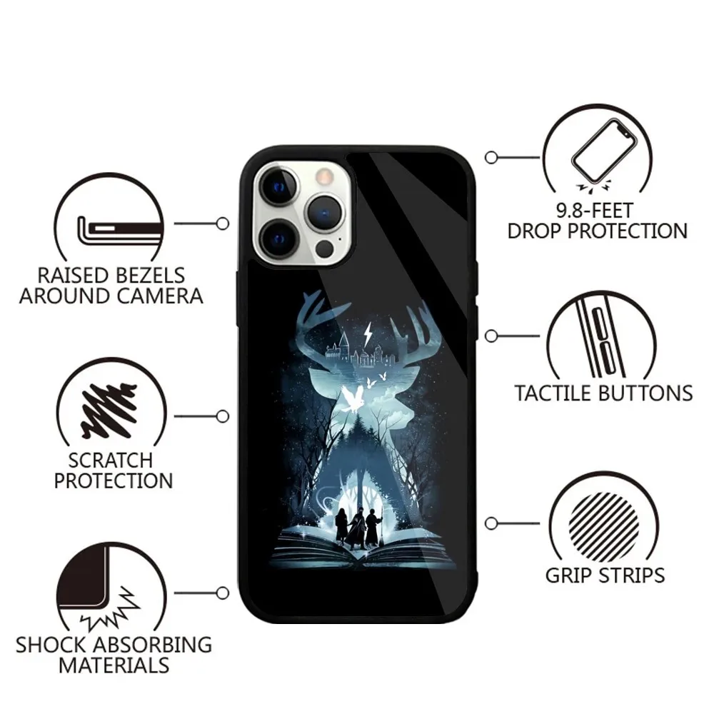 Film The L-Lord R-Rings Phone Case For iPhone 16,15,14,13,12,11,Plus,Pro,Max,Mini Magsafe Magnetic Wireless Charging