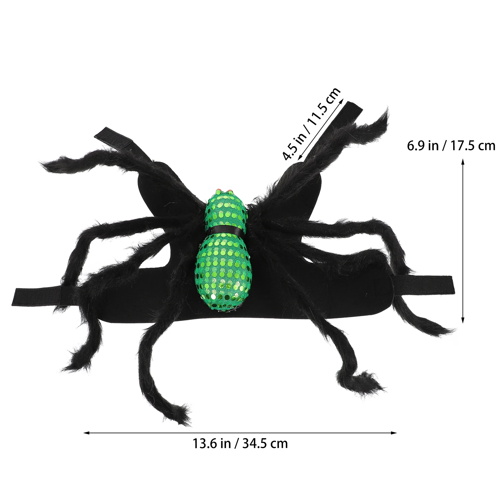 

Halloween Theme Costume Felt Dog Harness Cat Wing Decorative Supplies Funny Breathable Skin Friendly Durable Spider Appearance