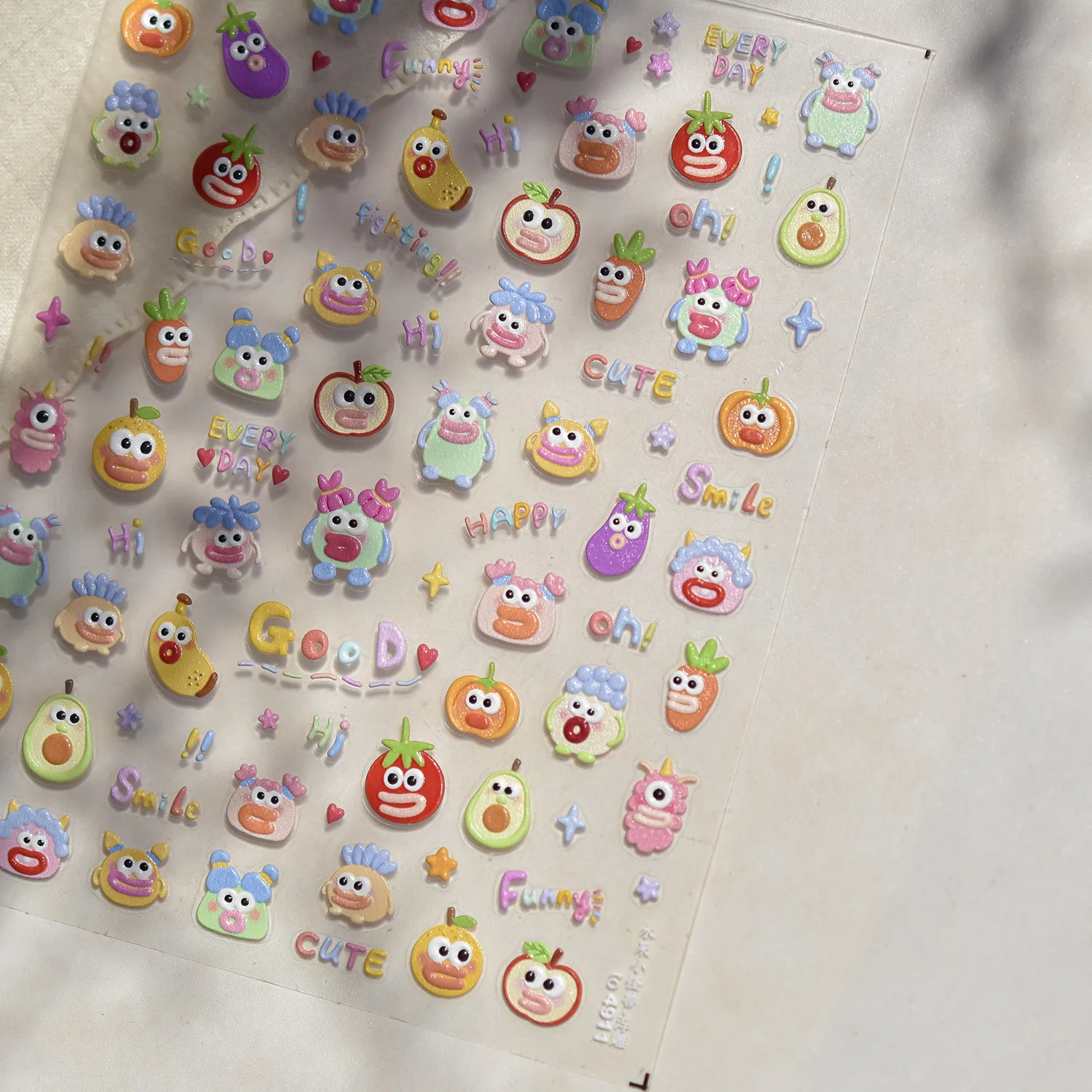 Trick-or-Treat Nail Art Sticker Speelse geesten Pompoenen Spinnen Zoete lekkernijen Ijs Koekjes Feestelijke Halloween Nail Art Decal