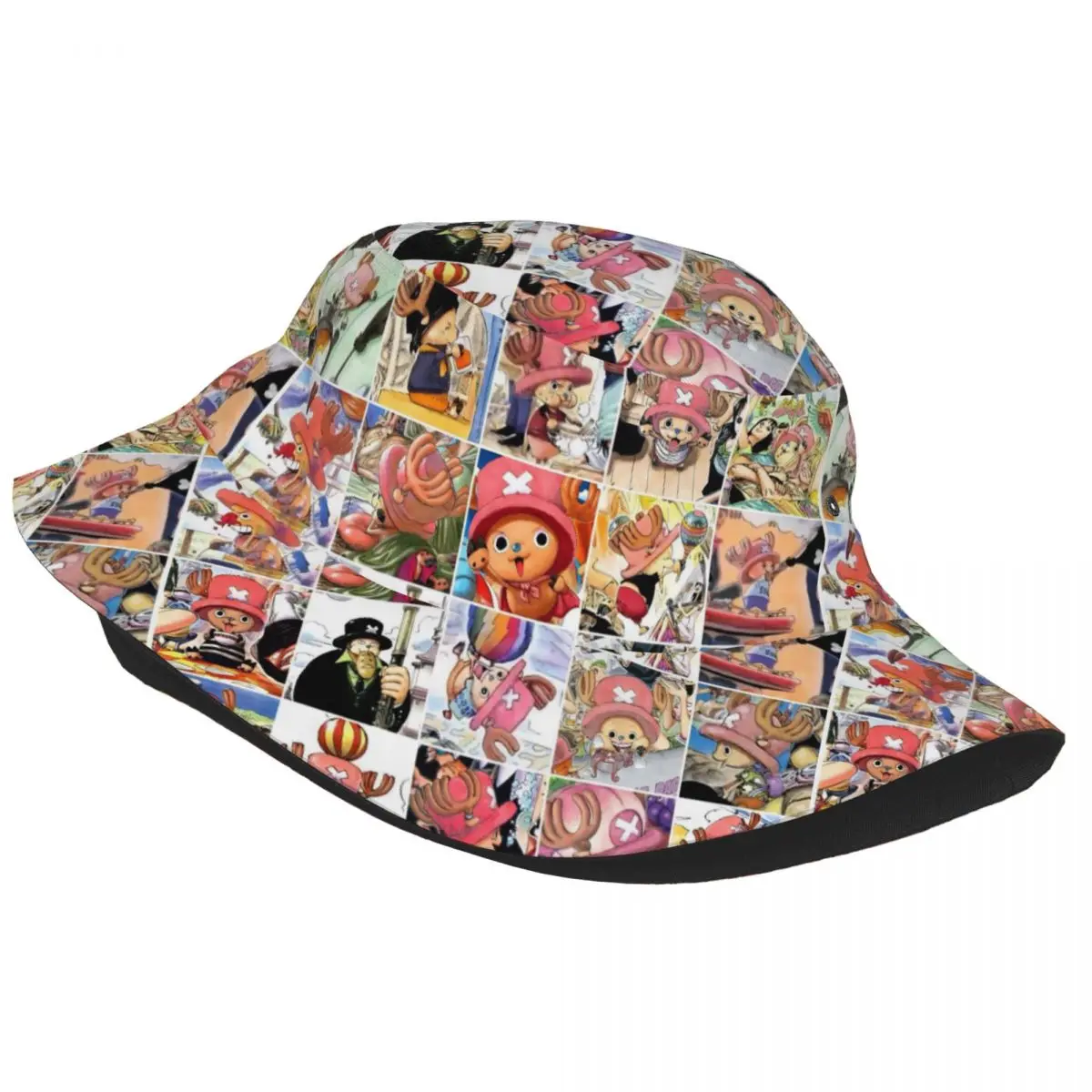 Tony Tony Chopper Bucket Hats Beach Hatwear Merch One Piece Fishing Cap for Outdoor Sport Girl Ispoti Lightweight