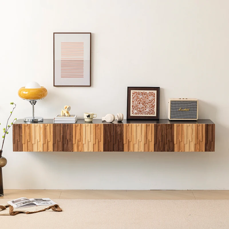

/Customized Size 72 Inch Fancy Living Room Furniture Wooden Suspended Floating Wall Unit Tv Cabinet Tv Stand Modern Luxury