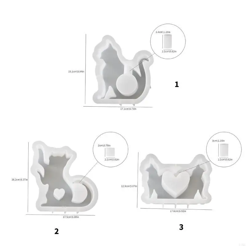 R3MC in resina in silicone stampi gatti stand piante stampo per creazione gatti piccoli vasi per pianta