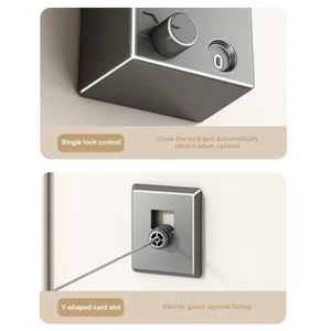 حبل الغسيل الفولاذ المقاوم للصدأ قابل للسحب ، حبل موفر للمساحة ، رف التجفيف ، حبل قابل للسحب ، آلة تجفيف الملابس المنزلية أفضل 10 رف تجفيف ملابس قابل للسحب للمبيعات - رقم 2