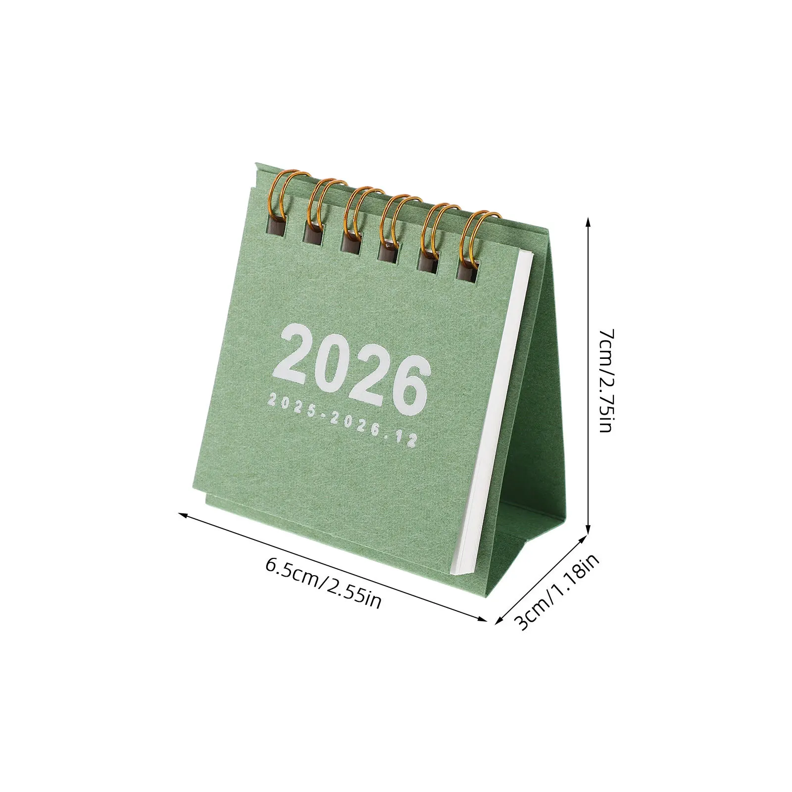 Mini-Desktop-Kalender 2026: Kompakter, stehender Flip-Schreibtisch-Organizer für Zuhause, Büro, Wandmontage, Zeitmanagement-Tool, kleine Tischplatte