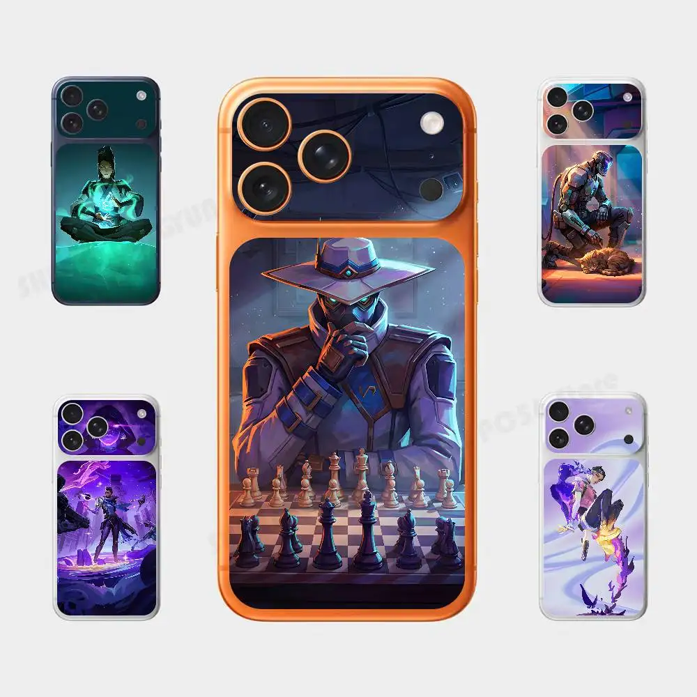 

Наклейка-скин Game V-Valorant Plain Decal для iPhone 17 Pro/Pro Max, защитная пленка на заднюю панель, устойчивая к царапинам, прочная наклейка-стикер