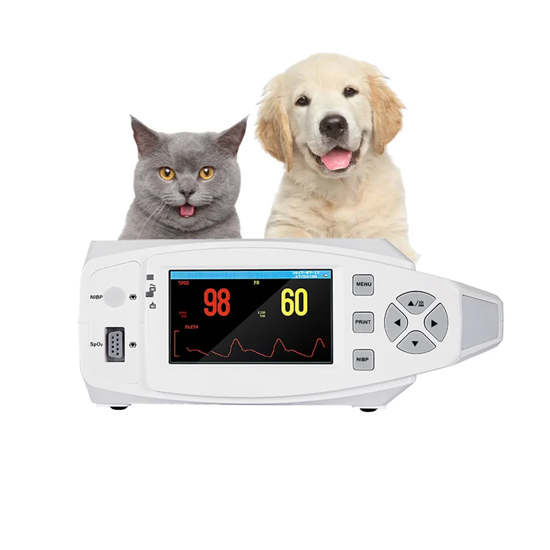 

Portable Veterinary Multiparameter Monitor For Dogs And Cats With Built-In Battery-SPO2 NIBP PR Commercial & Home Use