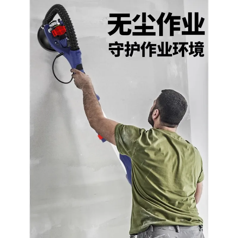 Long pole brushless rough planing grinding ceiling seam splicing seam wall floor cement concrete grinding machine hand-held