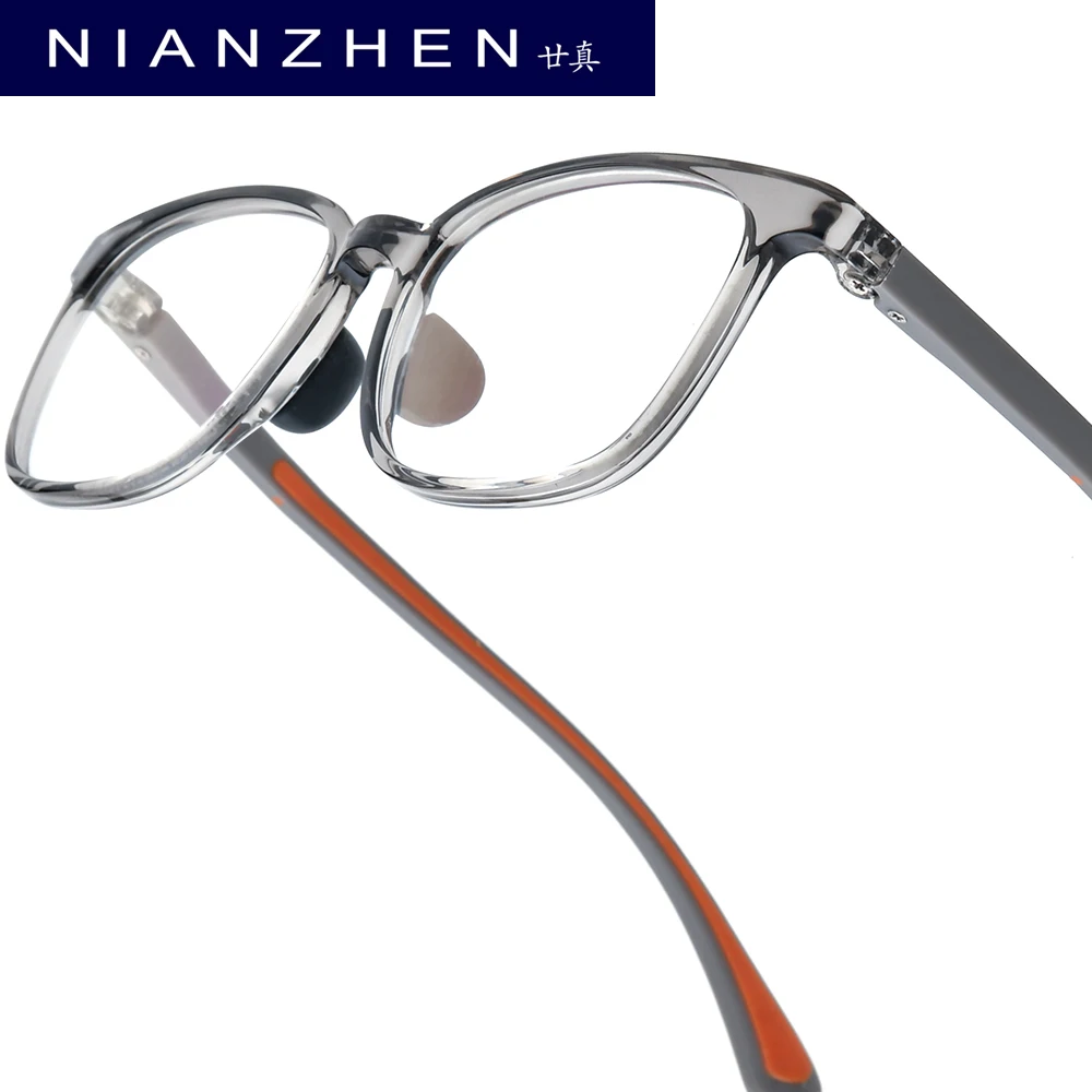 NIANZHEN TR90 Children Eyeglass Square Brand Design Glasses Frames Ultralight Kids Silicone Eyewear Girls Boys Spectacles 52010