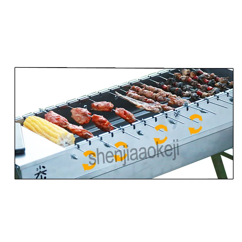 Electricity Outdoor Household Flip BBQ Grills, Griddles De Aço Inoxidável, Máquina De Churrasco, Forno De Churrasco, 1Pc