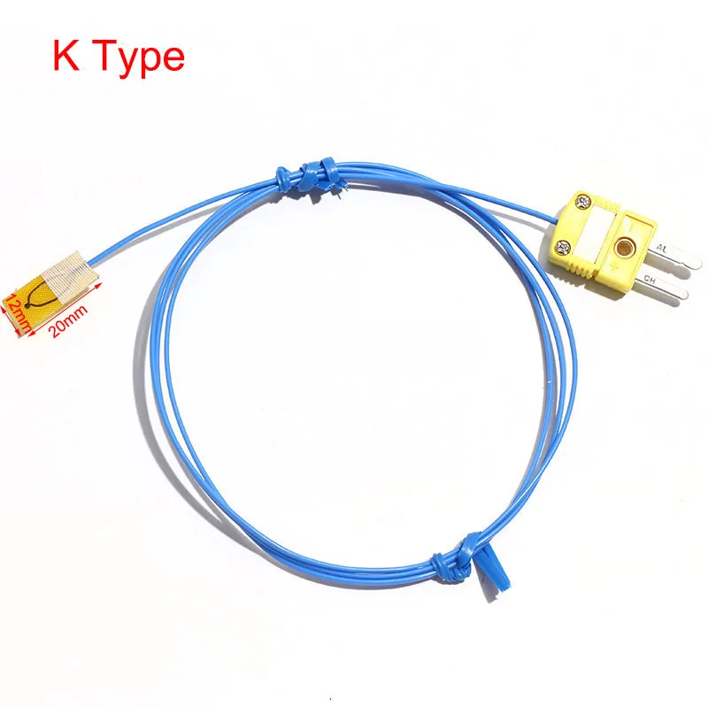 1PC K/T/J Type Surface-Mounted Patch Temp Sensor Thermocouple Equipped with Dedicated Temperature Measuring Lead Wire 0.5M-5M image 3