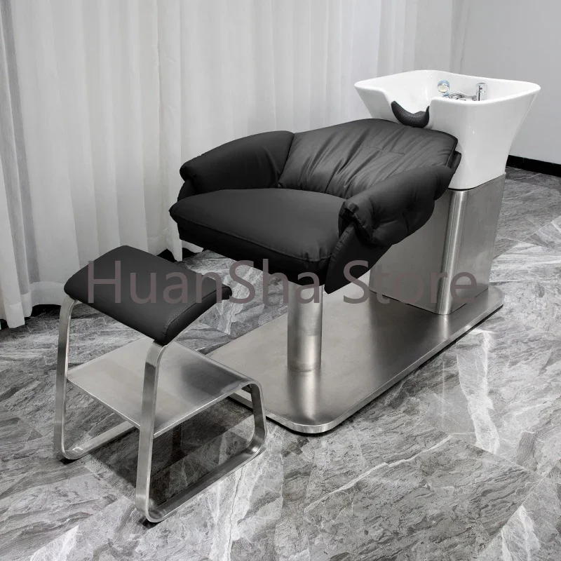 

Wash Hair Beauty Shampoo Chair Hair Spa Shaving Shampoo Chair Washbasin Reclining Chaise Coiffure Salon Furniture LJ50SC