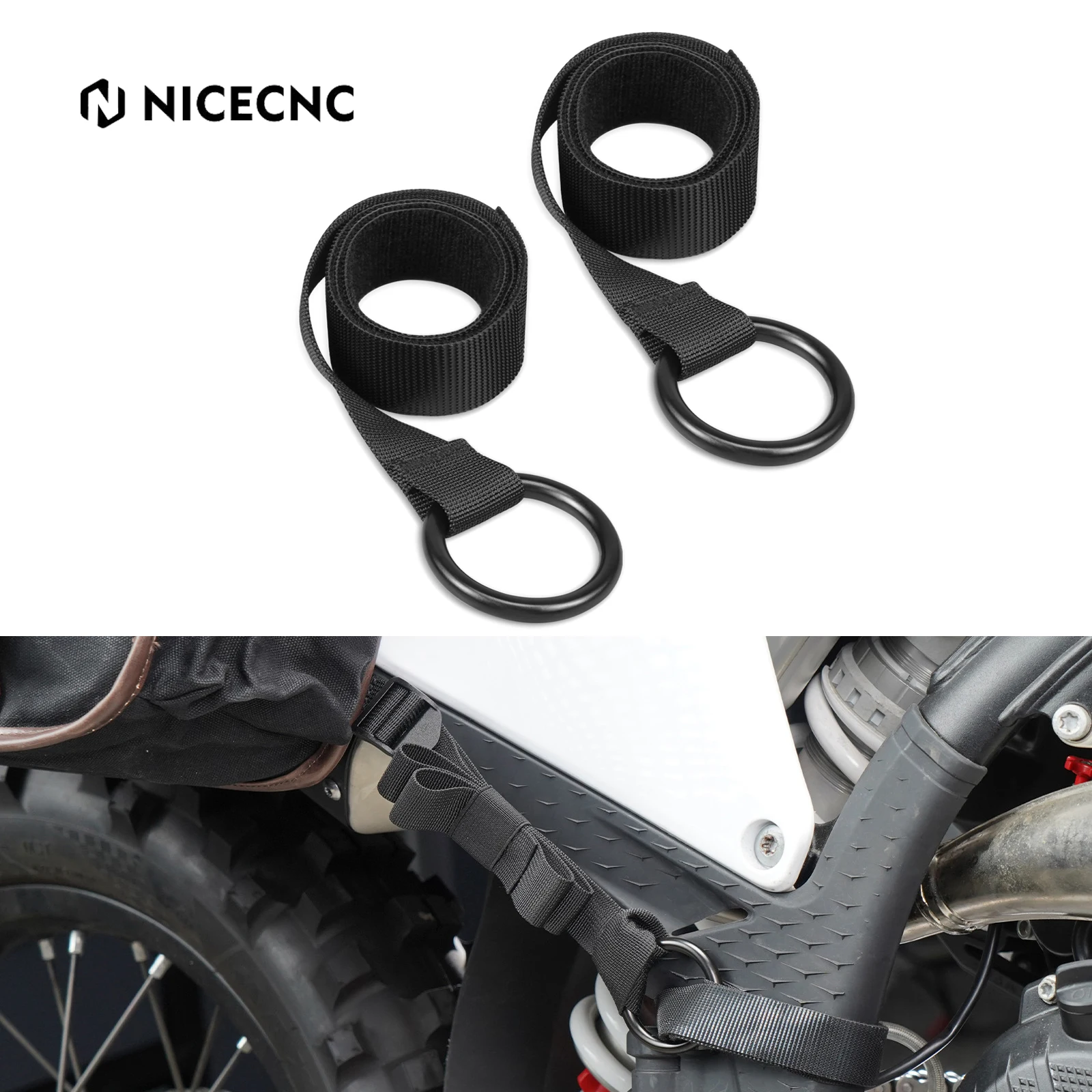 

NICECNC For KTM EXC 300 EXC 250 EXCF 350 EXC 450 SX 125 SXF 250 SXF 450 XCW TPI XC XCF Luggage Tie Down Straps Retention Rings