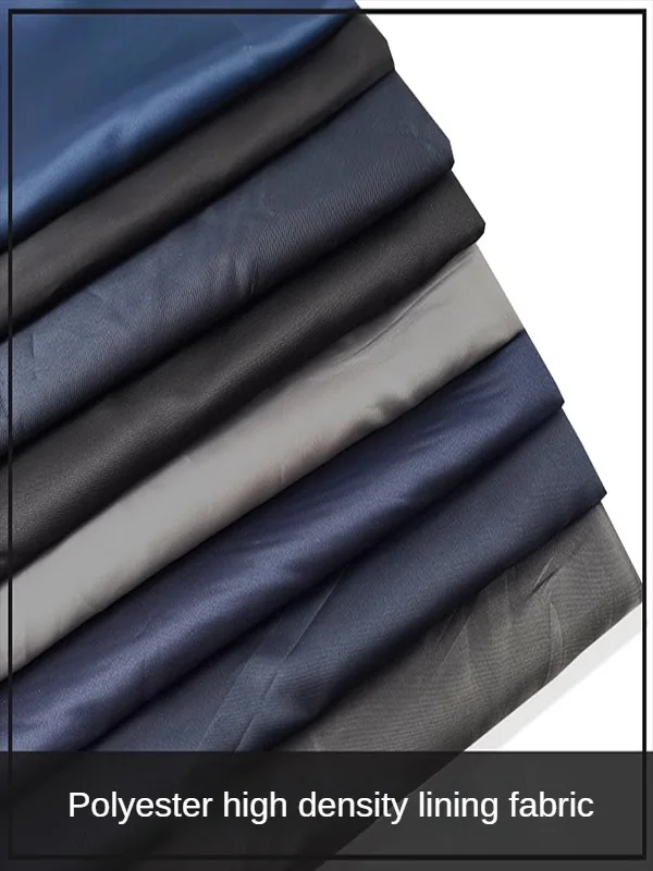 High Quality Twill Pattern Fabric Lining By Meters for Suits Skirts Clothes Sewing Plain Anti-wrinkle Textile Soft Skin-friendly