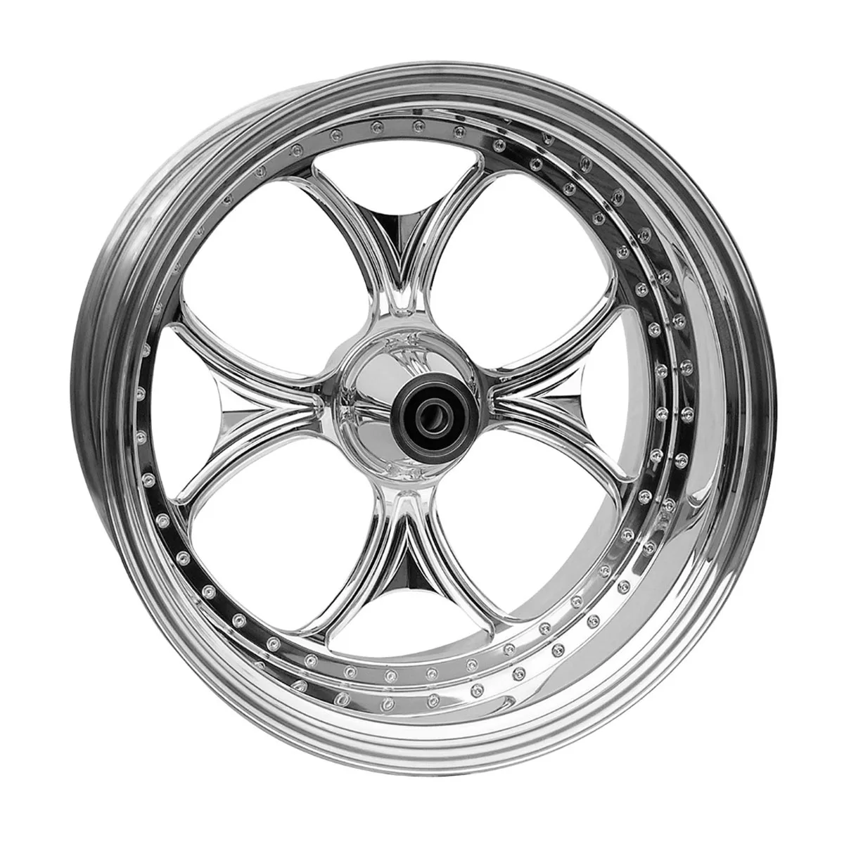 Black Color Aluminum Alloy Wheel Accessories For Front & Rear Compatible With For Harley 08-later FLSTF FLSTFB FLSTFBS NewZhang