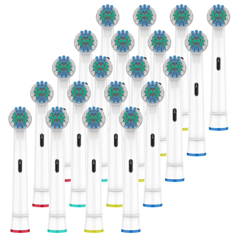 Rotation Replacement Brush Heads Compatible with Oral B Electric Toothbrush, Toothbrush Head for Pro 1000 500(Pack of 4/8/12/20)